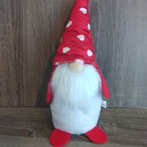 Gnome Red & White Valentine Stuffed Figure